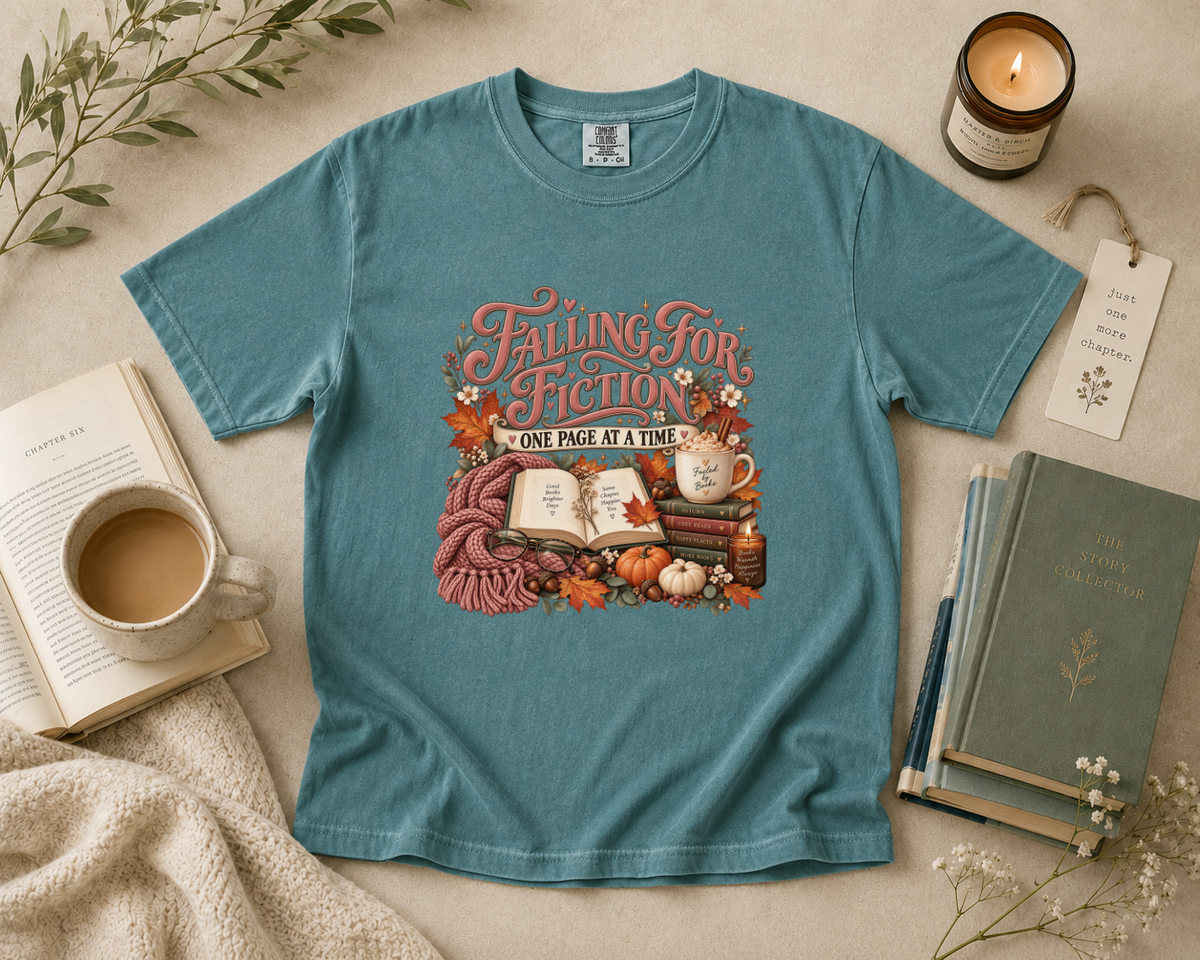 Falling for Fiction One Page at a Time T-Shirt