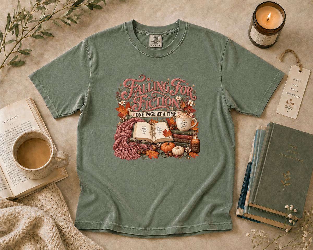 Falling for Fiction One Page at a Time T-Shirt