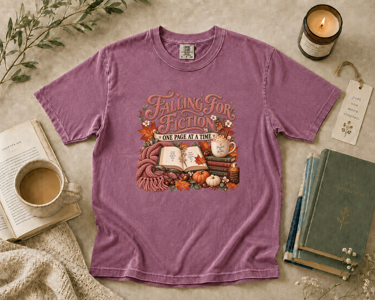 Falling for Fiction One Page at a Time T-Shirt