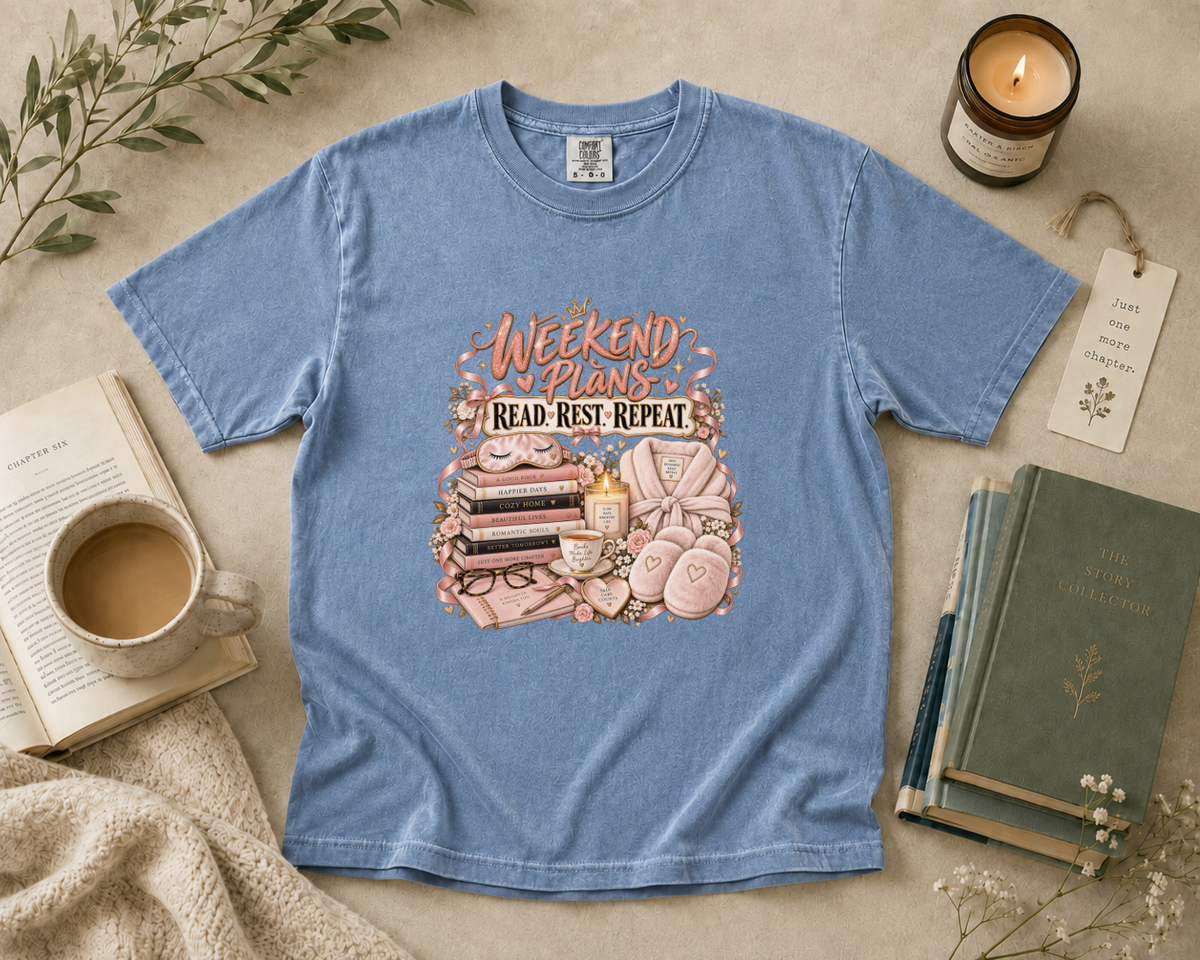 Weekend Plans Read Rest Repeat T-Shirt