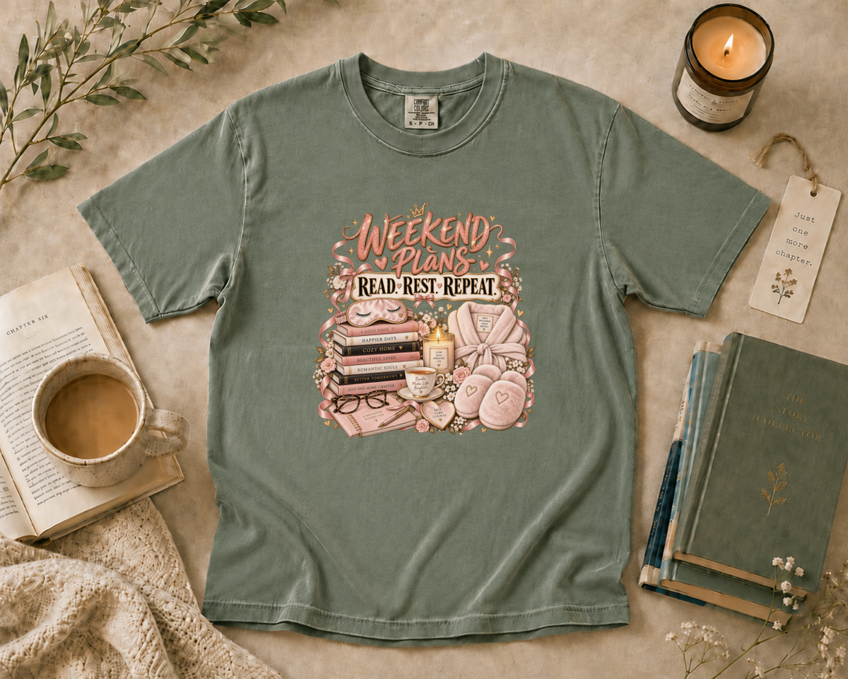 Weekend Plans Read Rest Repeat T-Shirt