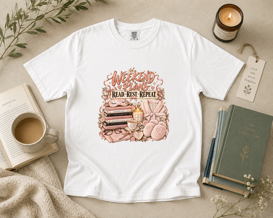 Weekend Plans Read Rest Repeat T-Shirt