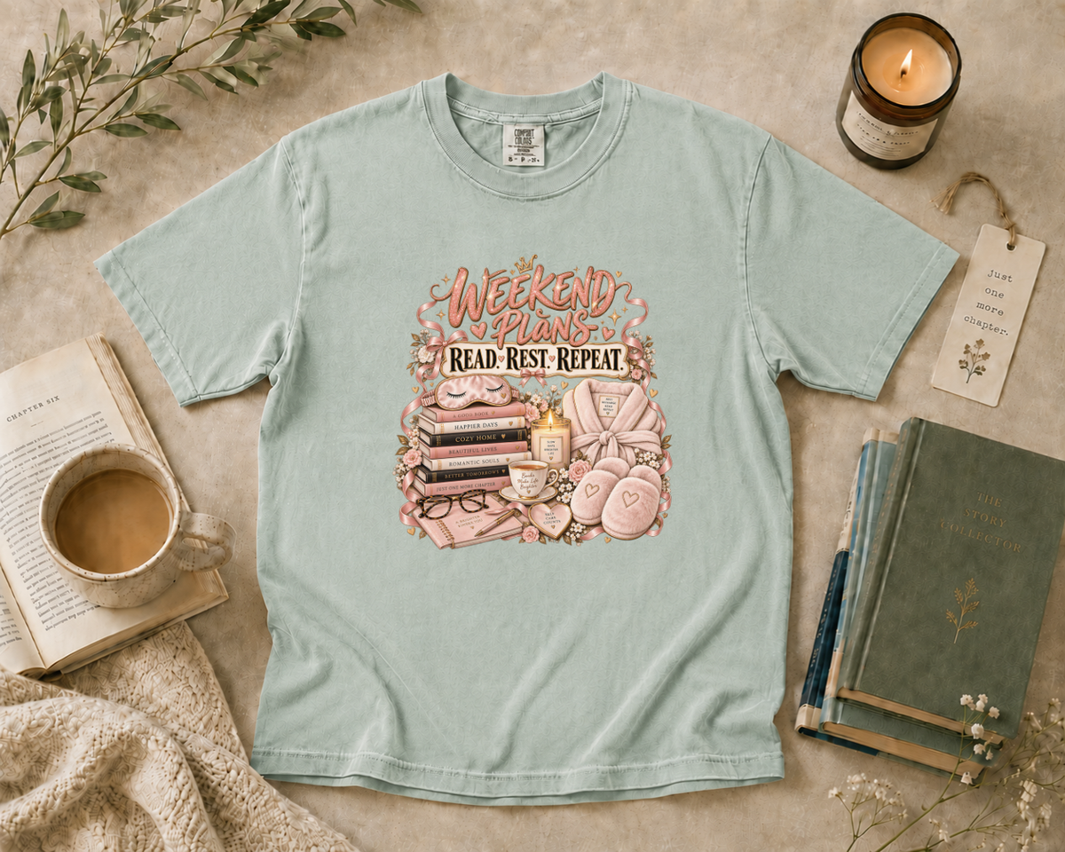 Weekend Plans Read Rest Repeat T-Shirt