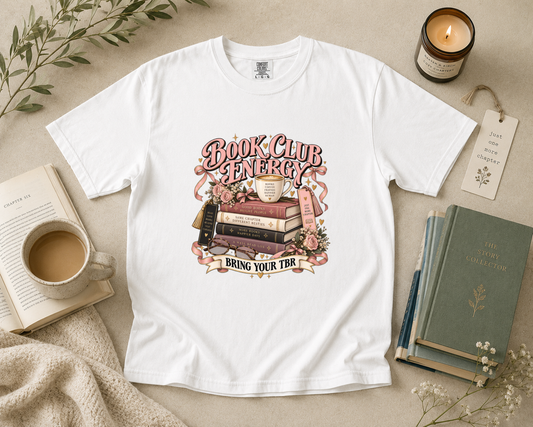 Book Club Energy, Bring Your TBR T-Shirt