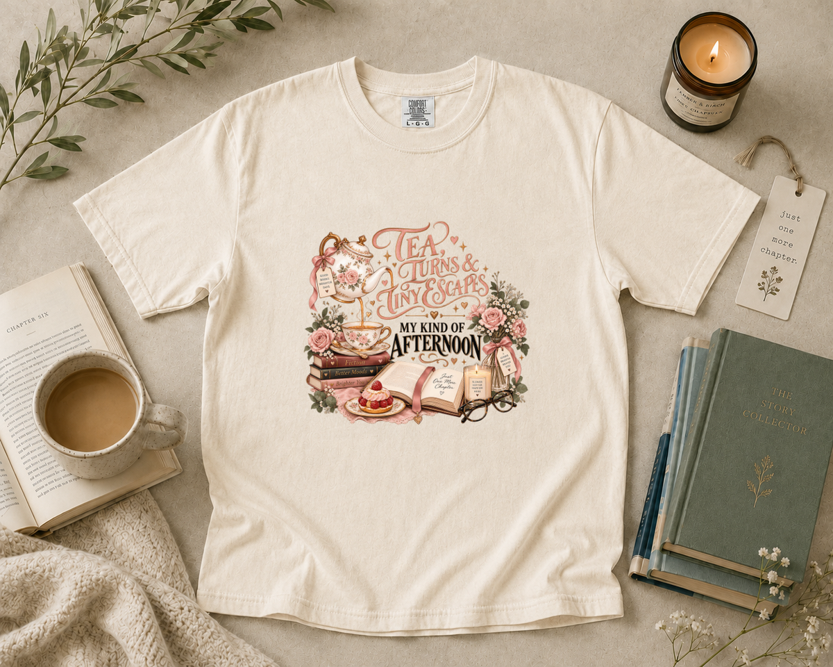 Tea, Turns, & Tiny Escapes T-Shirt