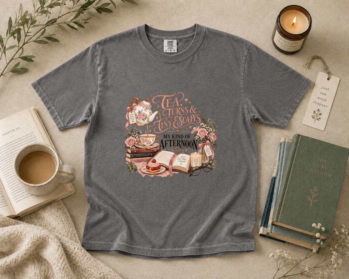 Tea, Turns, & Tiny Escapes T-Shirt