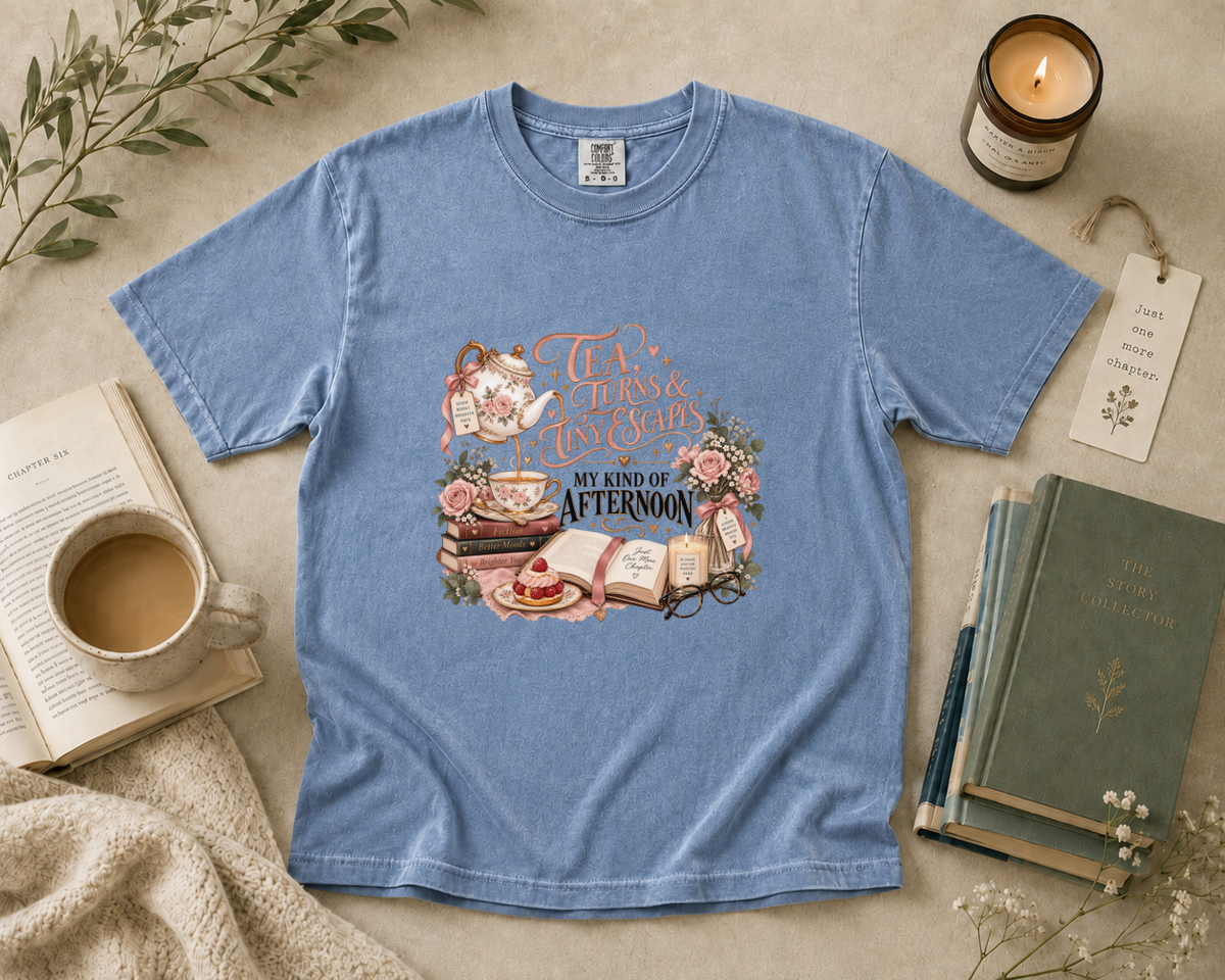 Tea, Turns, & Tiny Escapes T-Shirt