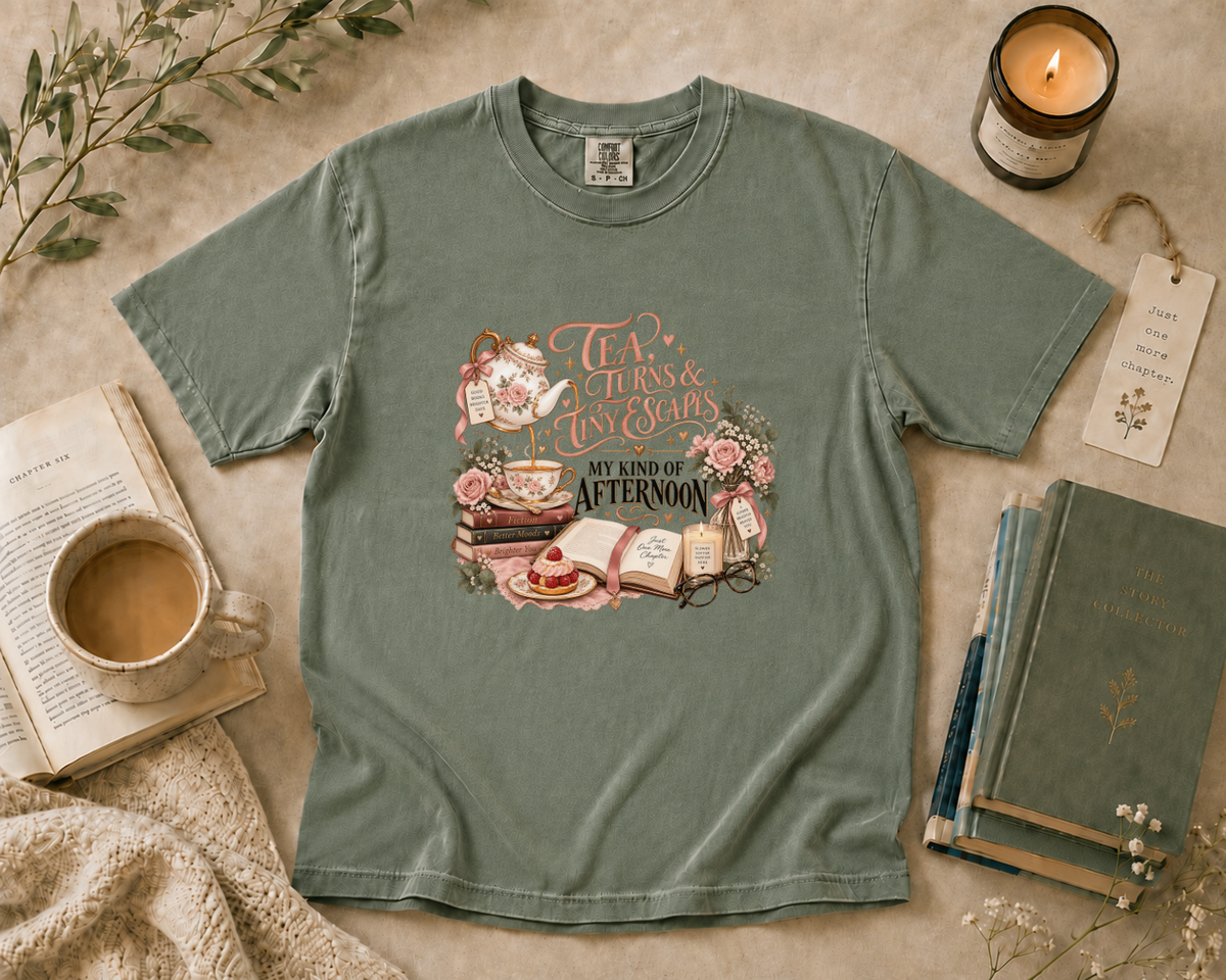 Tea, Turns, & Tiny Escapes T-Shirt