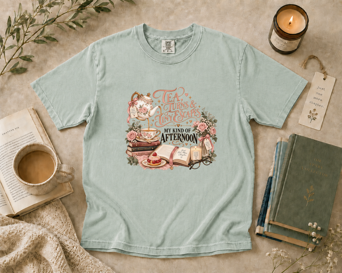 Tea, Turns, & Tiny Escapes T-Shirt
